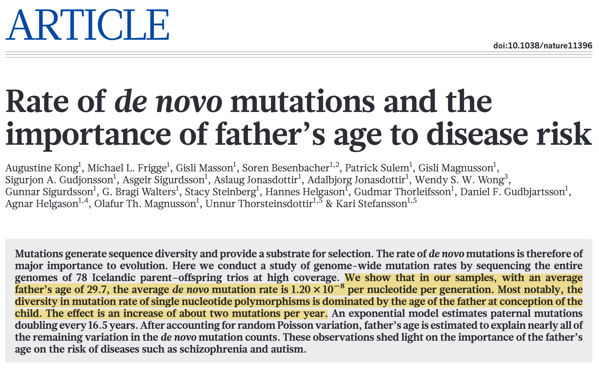Title and abstract from Kong et al.